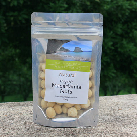 Natural Organic Macadamia Nuts 100g – Cathedral Cove Macadamias