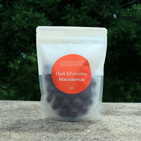 Dark Chocolate Coated Organic Macadamia Nuts 350g
