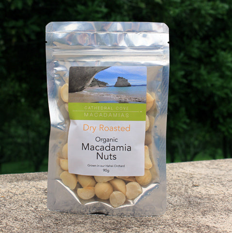 Dry Roasted Organic Macadamia Nuts 90g