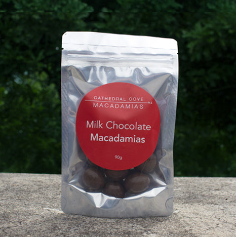 Milk Chocolate Coated Organic Macadamia Nuts 90g